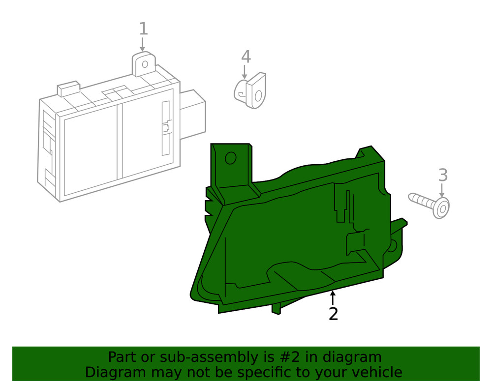 Genuine Audi Mount Bracket 4K0-907-911-D