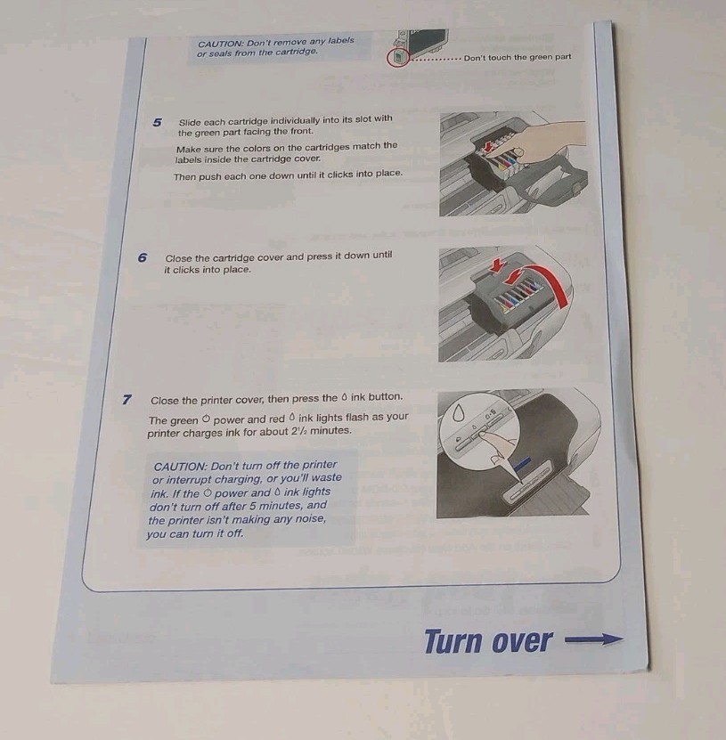 Epson Stylus Photo R800 User's Guide + Start Guide USED