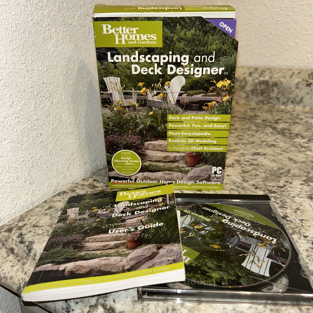 Better Homes And Gardens Landscaping & Deck Designer Software For PC