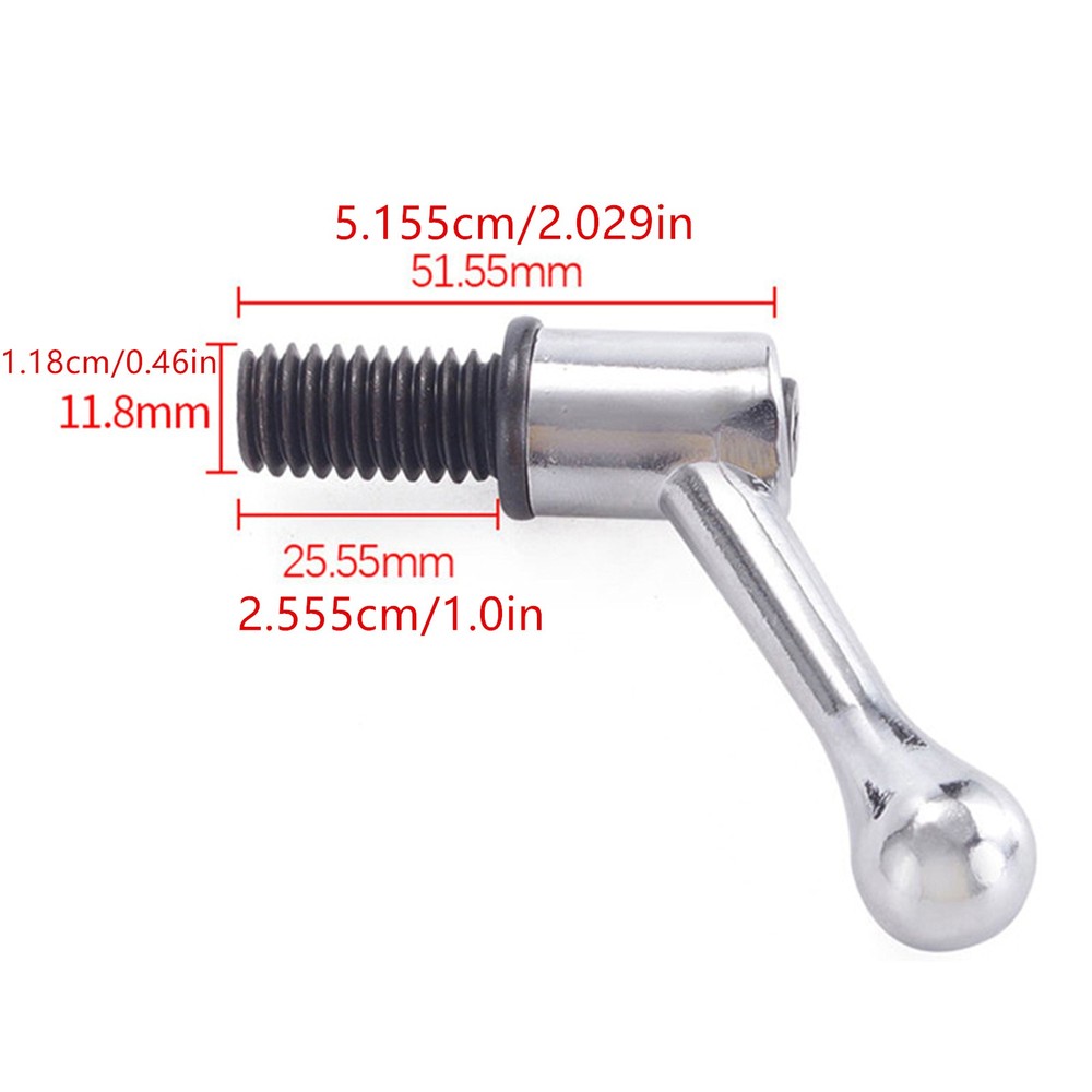 2* Milling Machine Crank Handle Table Lock For CNC Mill Bolt Handle M12