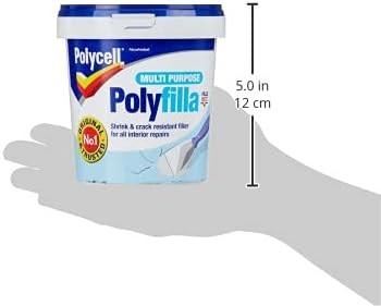 Polycell PLCMPPR1KGS Multi-Purpose Polyfilla Ready Mixed, 1 Kg , White