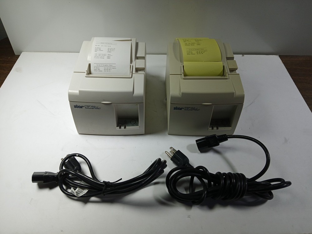 Star Micronics TSP100 future PRNT Thermal Receipt Printer POS Lot 2 Tested