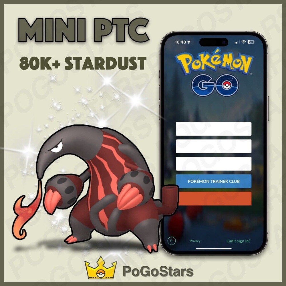 Pokémon PTC GO - Shiny Heatmor - 80K Stardust✨Read Description✨