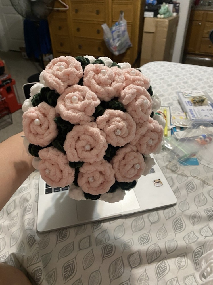 Handcrafted Pink Rose Bouquet