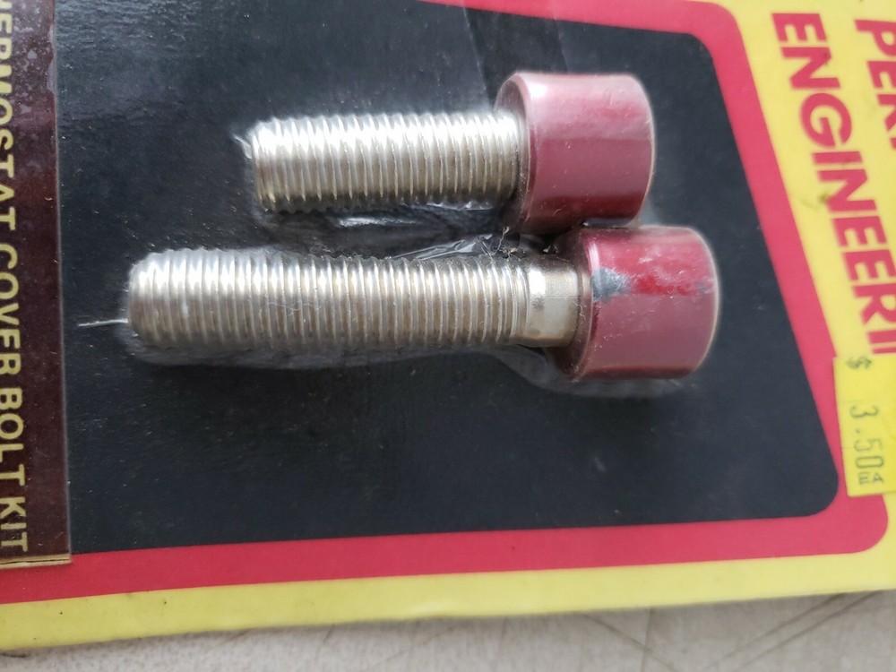 Performance Engineering 1143 Red Thermostat Angle Cover Bolt Kit
