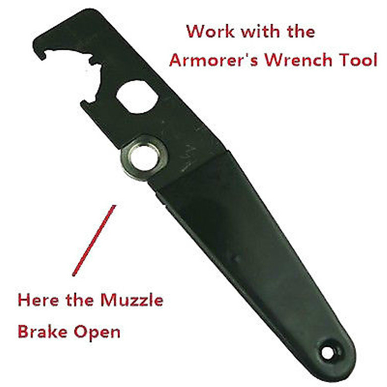 3PC Black Steel Muzzle Brake Lock/Jam Nut 1/2x28 TPI Thread