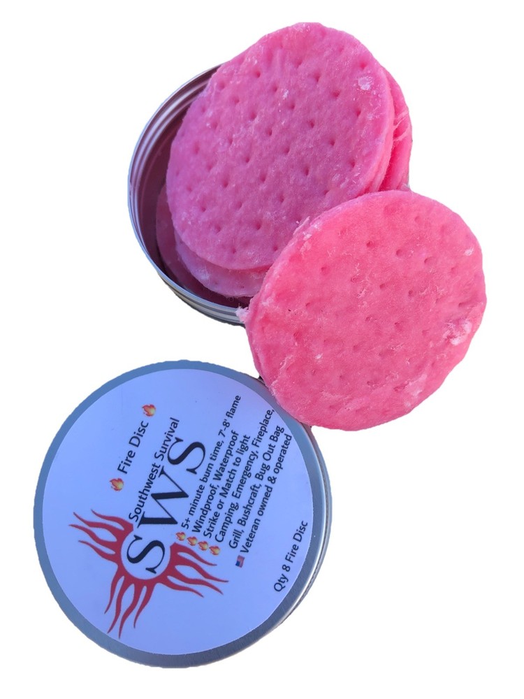 🔥Southwest Survival🔥- Fire Starter Disc - (8) Camping, Survival, Fire Starter