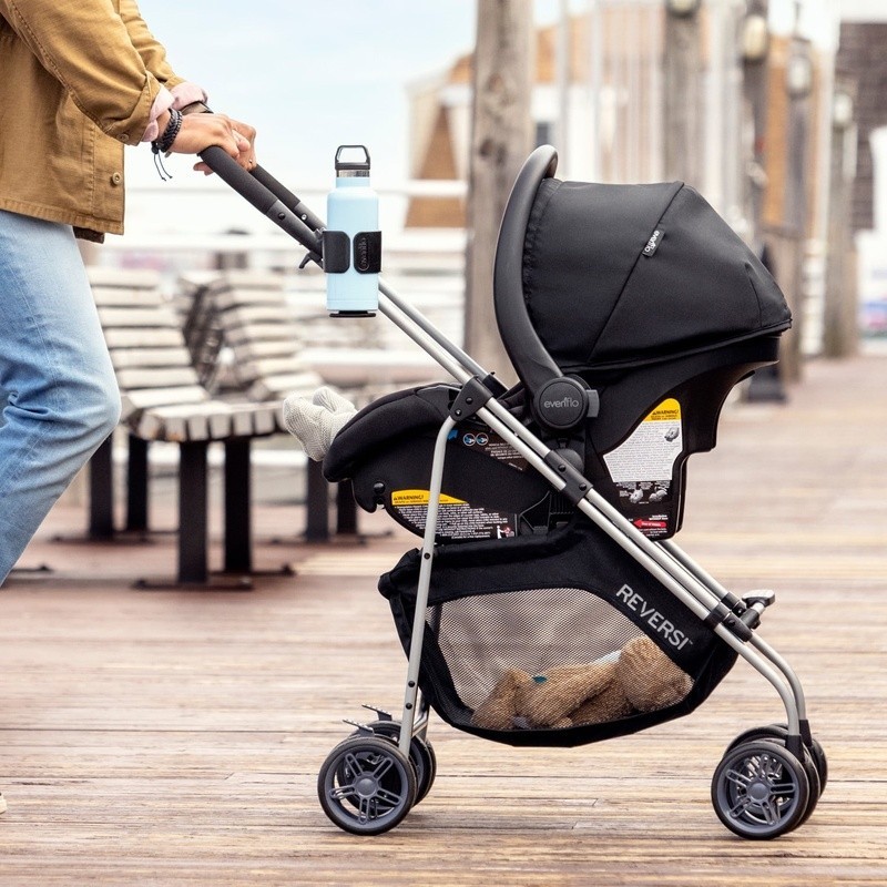 Lightweight Reversible Stroller Modular Design One-Hand Steering Large Storage