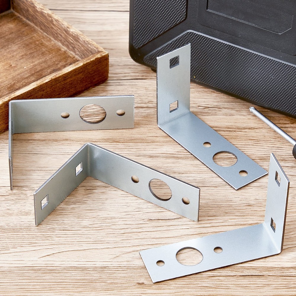 2 Pack Galvanized Trailer Light Brackets L-Shape Tail Light Bracket for Boat