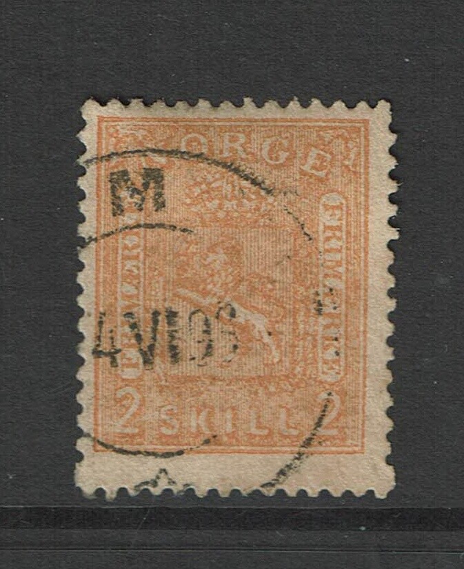 Norway SC# 12, Used, minor bending - S15190