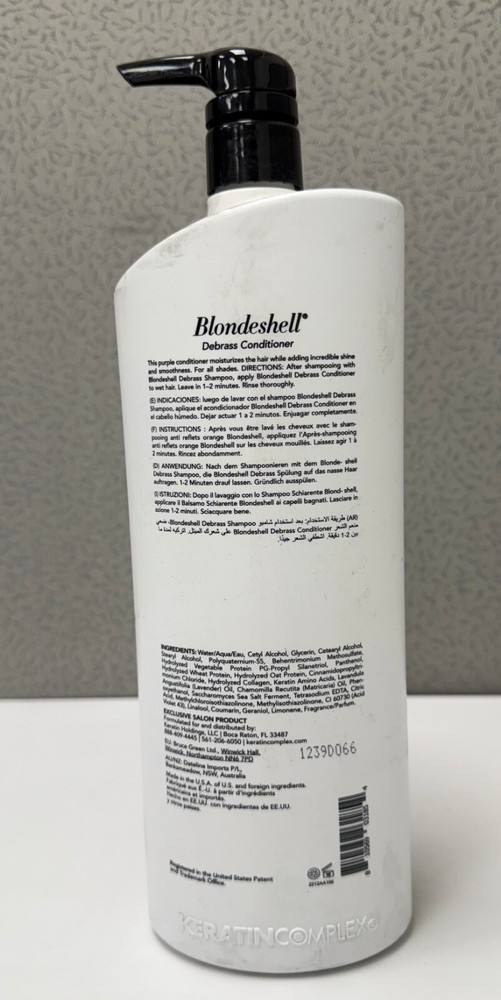 Keratin Complex Blondeshell DeBrass Conditioner 33.8 oz