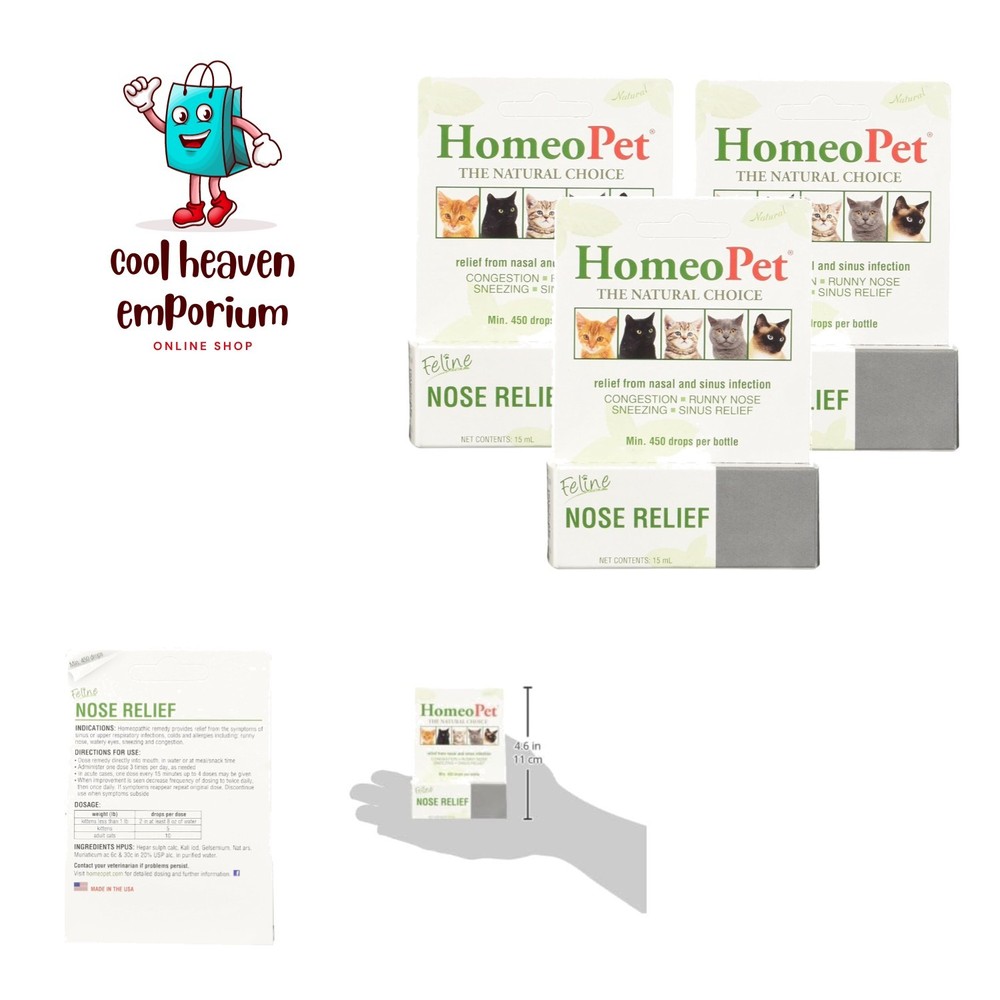 Feline Nose Relief, 3-Pack, 15 mL Each