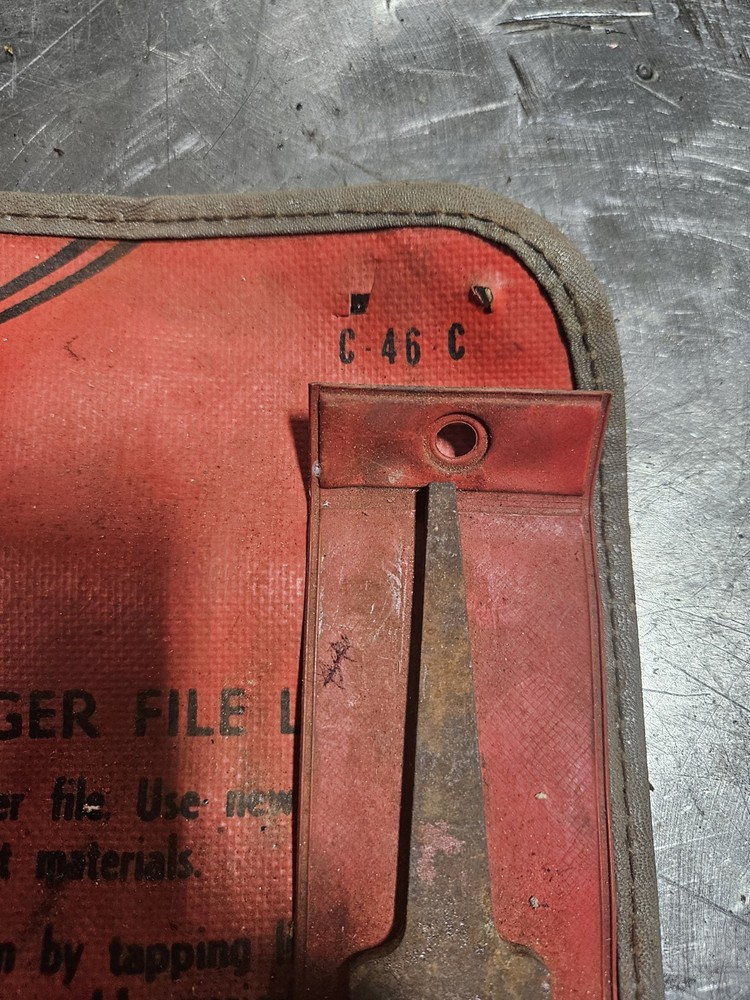 Snap On Tools C-46-B File Holder Roll Pouch Case Tool Organizer