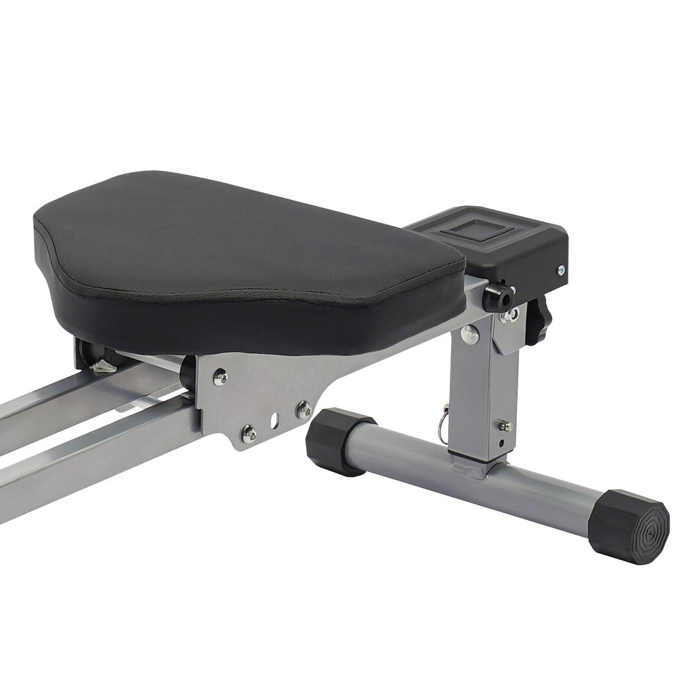 Foldable Rowing Exercise Machine Hydraulic Anti-slip Rowing Machine LED Meter