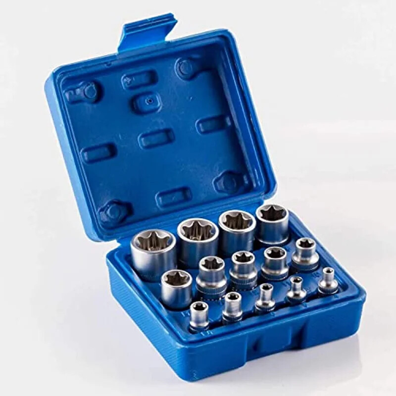 Female E Star Torx Socket Set E4-E24 E-Torx External Hex Socket Insert Nut