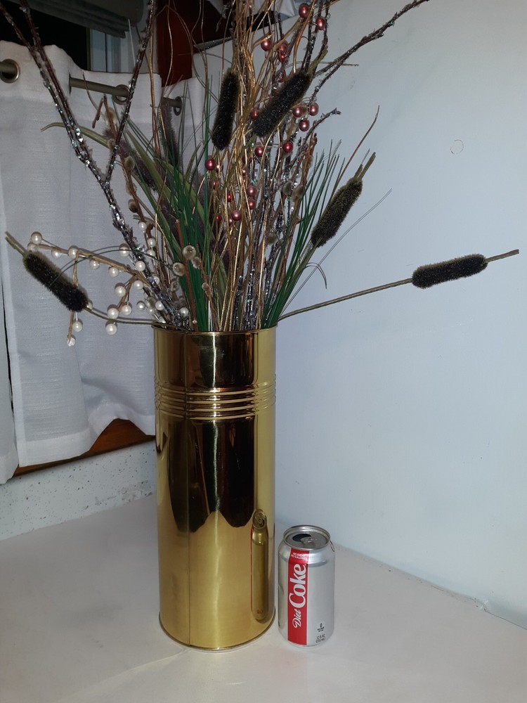 BRISTOL Solid BRASS Lacquered POLISHED FINISH Decorative Cylindrical CONTAINER