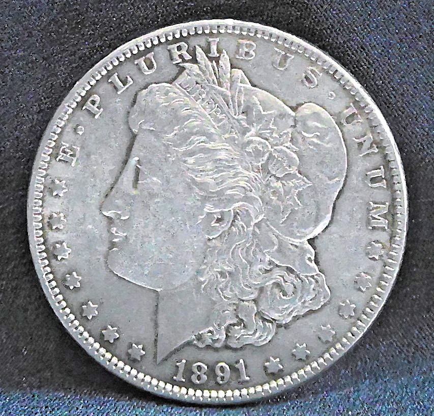1891 $1 Morgan Silver Dollar