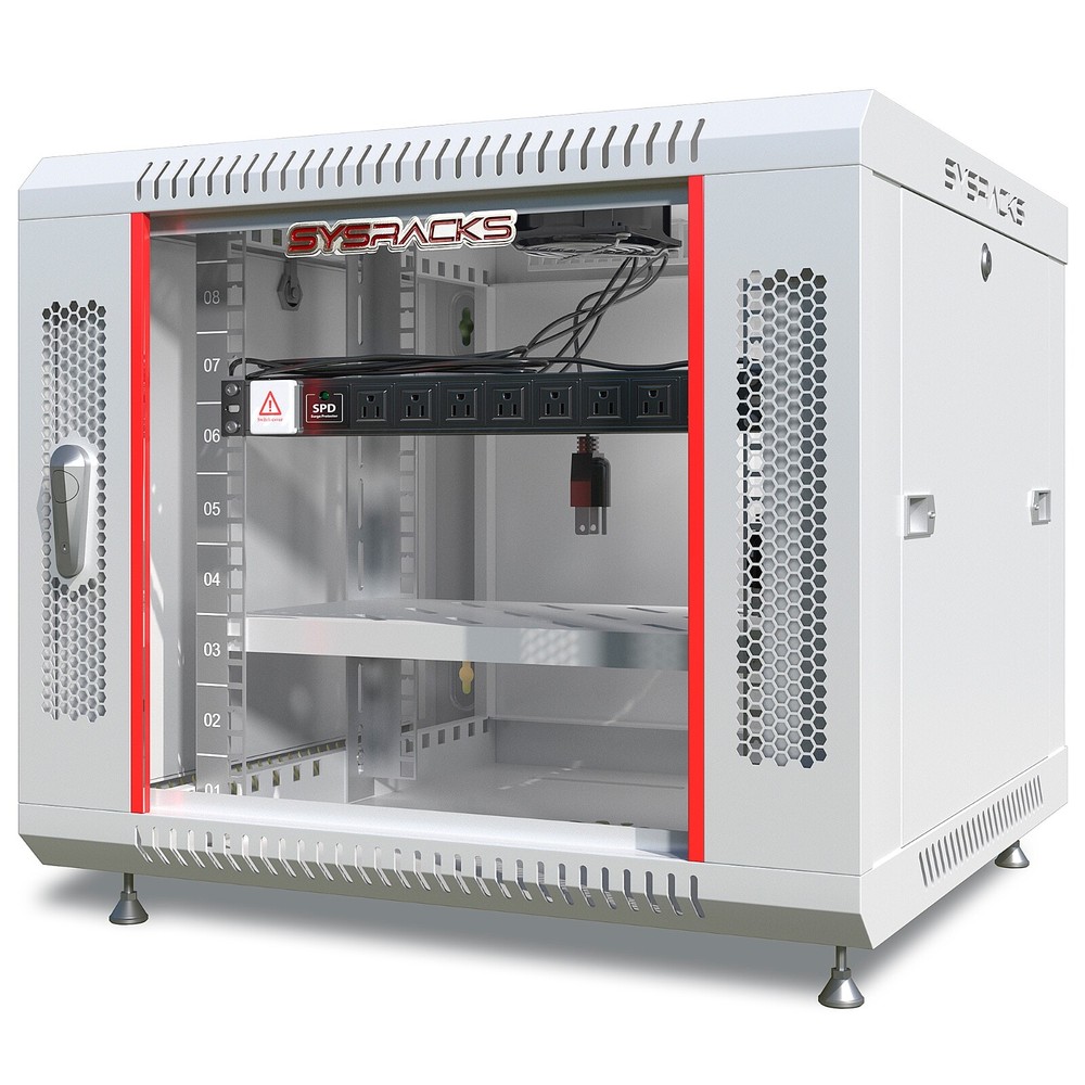 9U Sysracks Wall Mount IT Data Network Server Rack Cabinet Enclosure 24" Depth