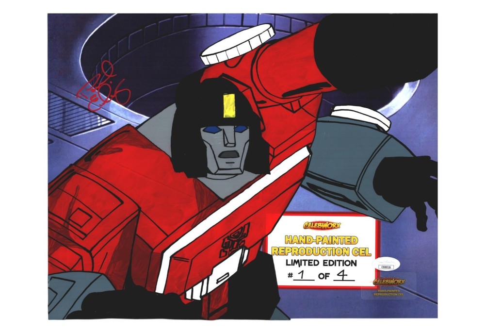 PAUL EIDING Signed TRANSFORMERS 11X14 REPRODUCTION CEL Autograph JSA COA