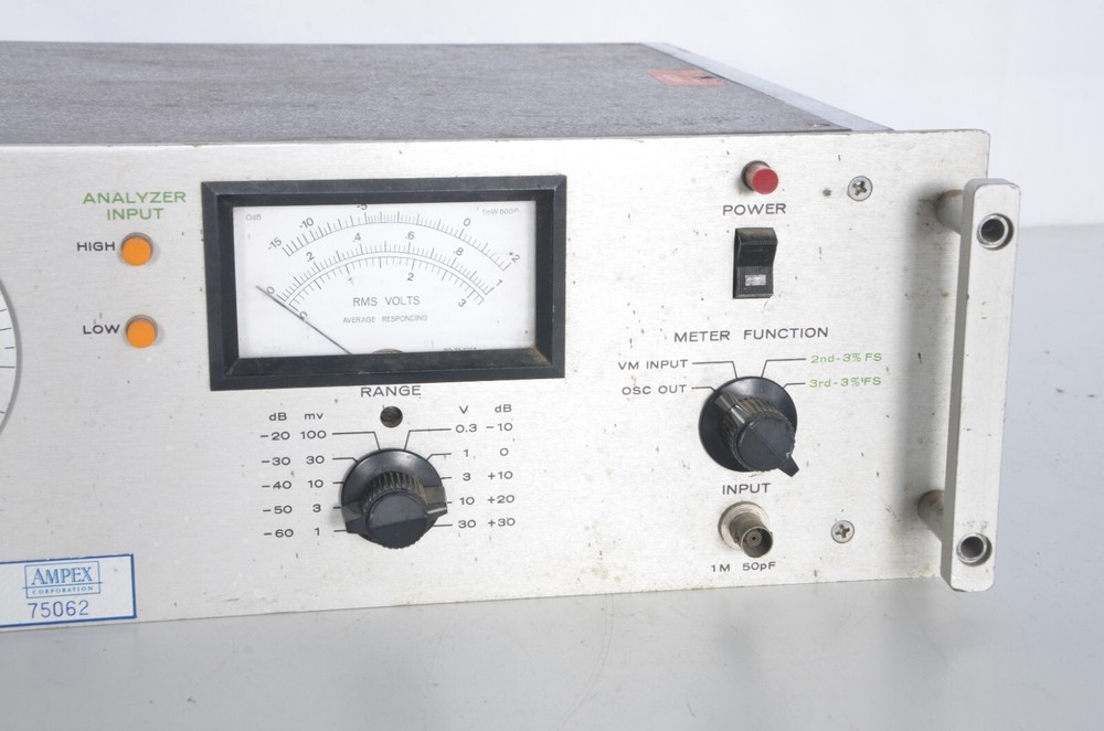 Vintage Ampex Micom DMC 6100A Test Set Frequency Meter Untested Nice Shape Rare