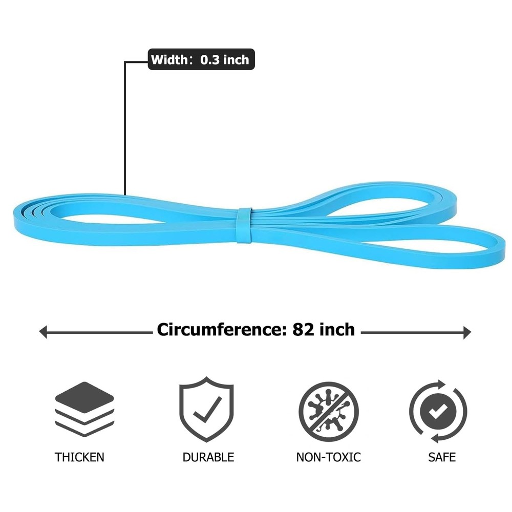 Pull Up Bands, Resistance Assistance Band Exercise 0.3", Blue