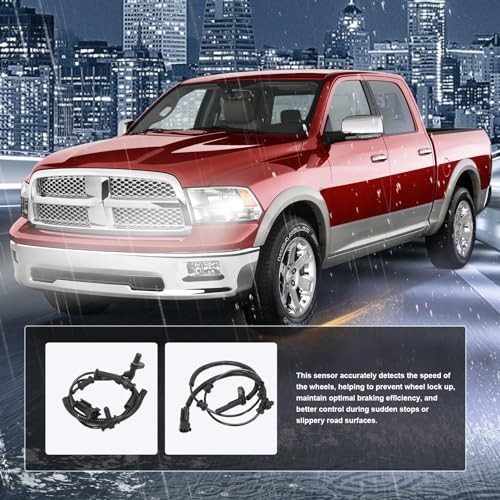 4Pcs Front & Rear ABS Wheel Speed Sensor Compatible for 2013-2018 Ram 1500,