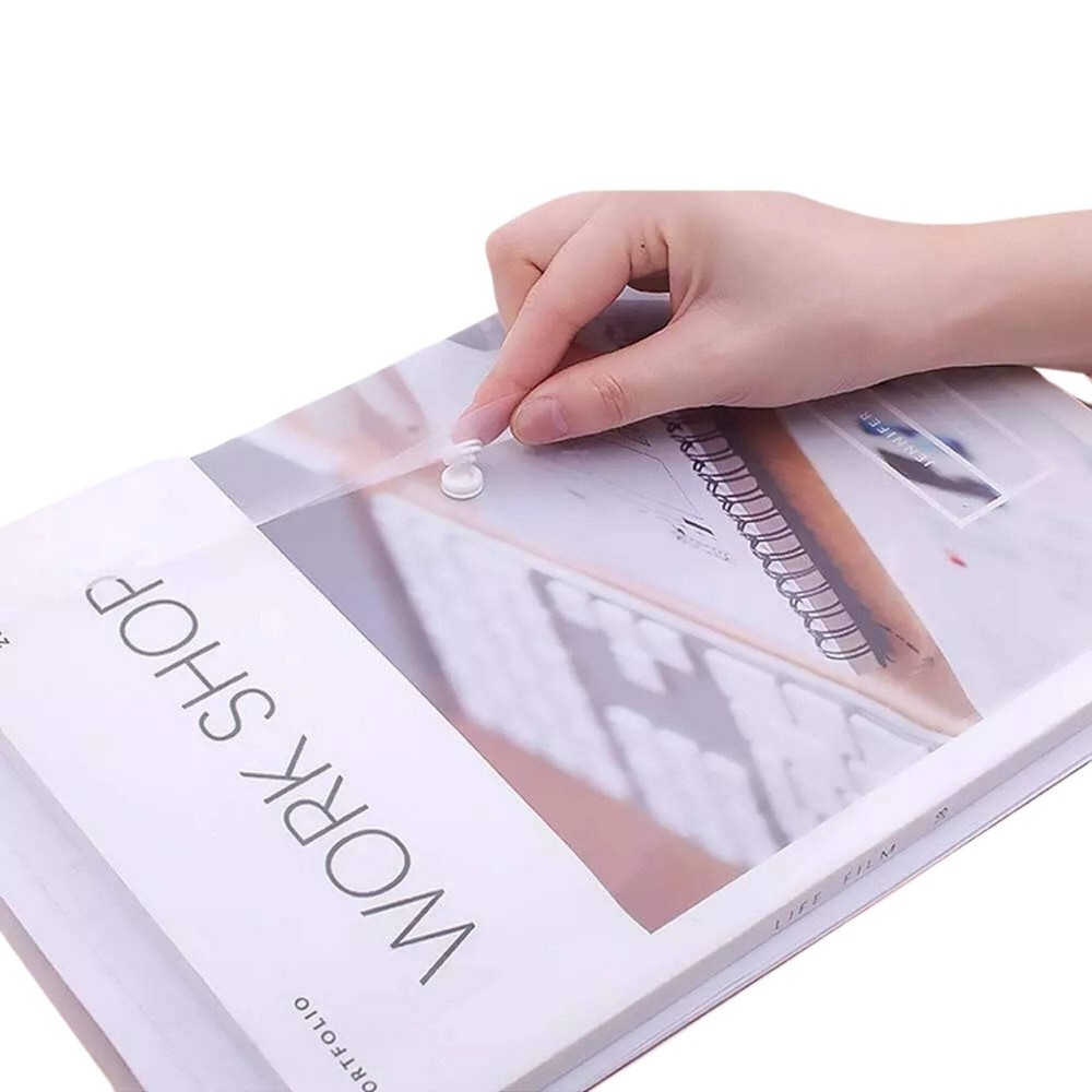 Clear Document Folders – 5.7" x 9.8" Expandable Waterproof Envelopes: 2 Pack