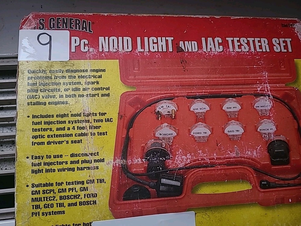 US General Noid IAC Light Tester Set 9 PC READ!