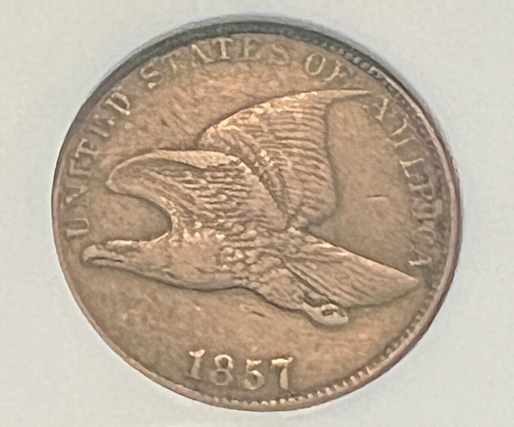 1857 Flying Eagle Cent Extra Fine Details Nice