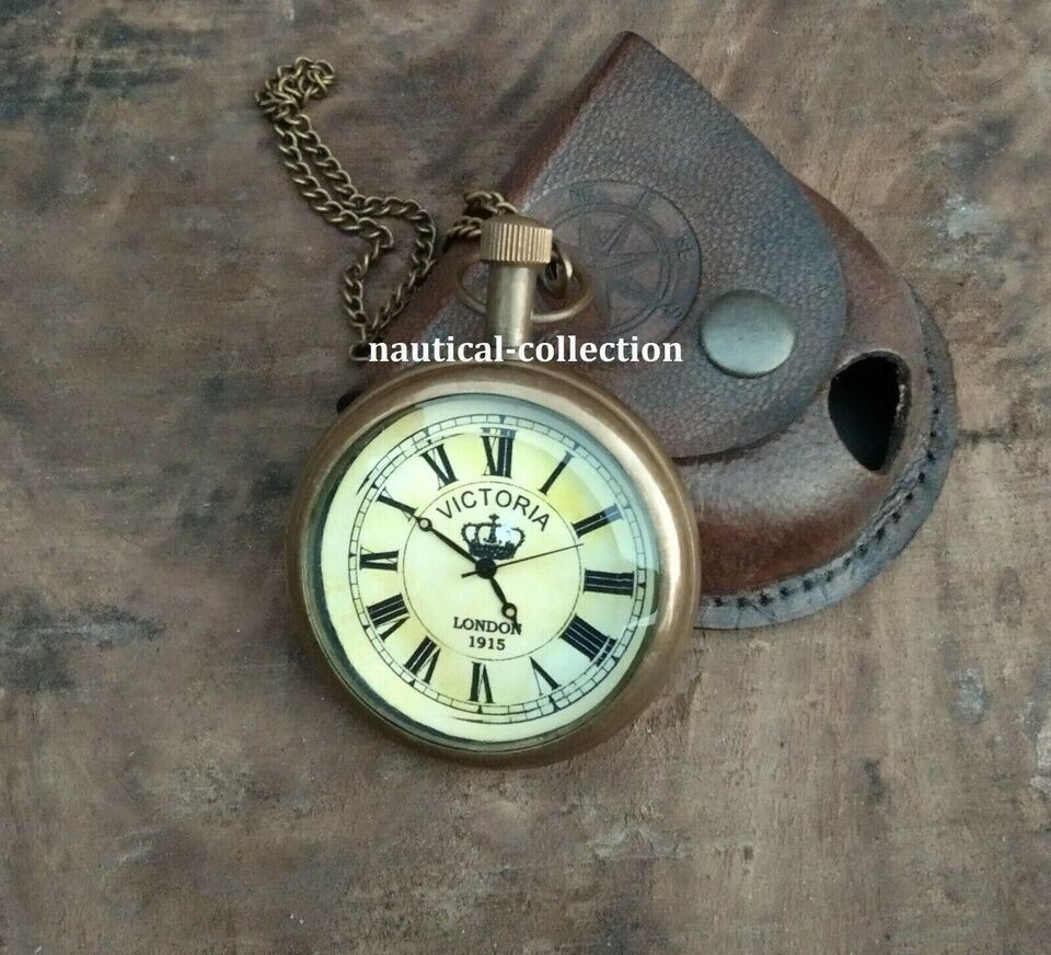Pocket Watch Antique Handmade Premium Brass