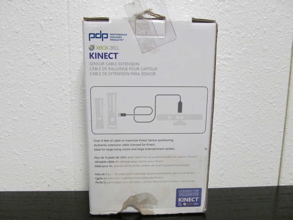 PDP ~ Microsoft Xbox 360 Kinect Sensor Cable 9' Extension Cord ( INV # 4 )