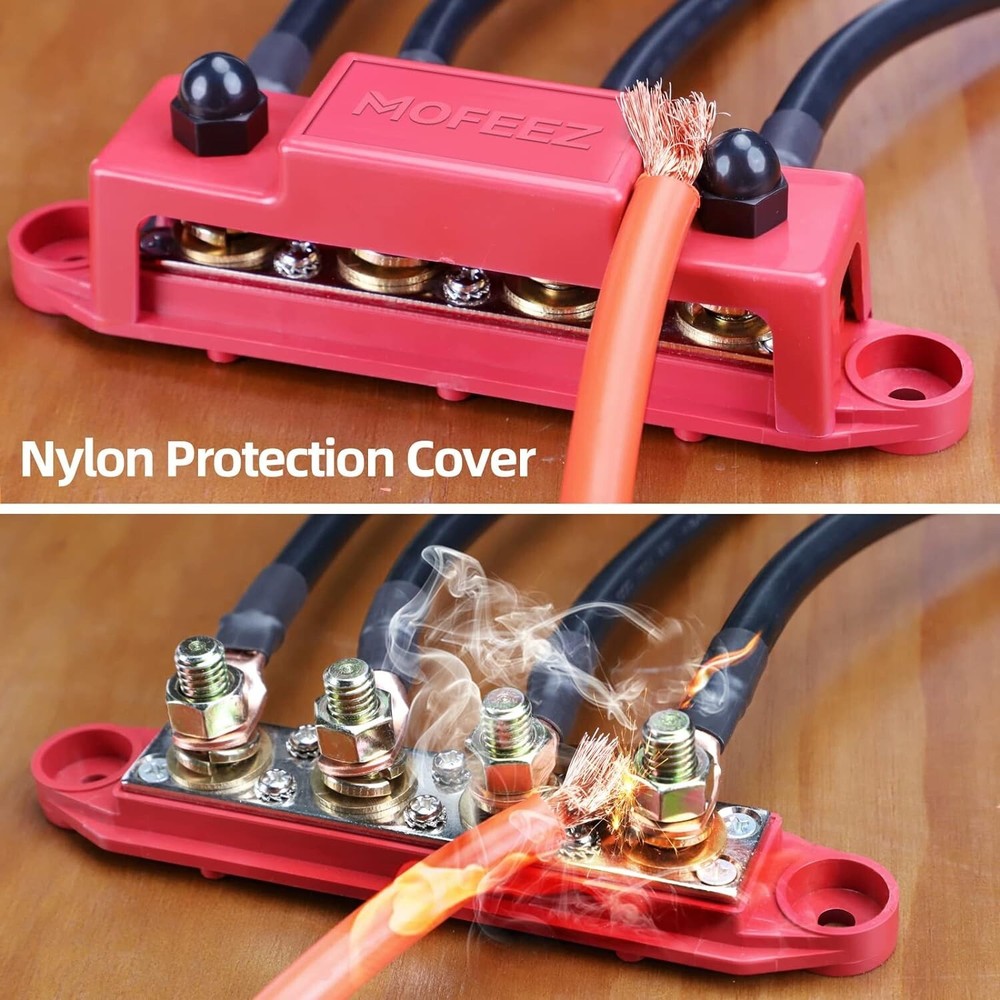 Premium 250A Bus Bar with 6 Screw Terminals - Safe Power Distribution Solution