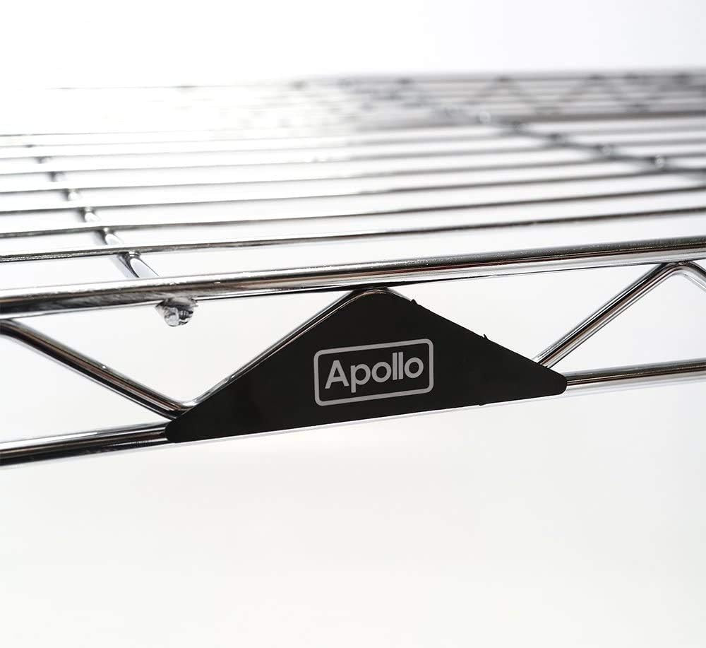 Chrome 5-Shelf Wire Shelving 24"X14"X60" (Chrome)