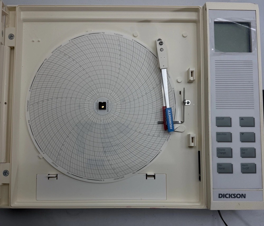 Dickson C417 THDX Temp/Rh Chart Recorder 8"