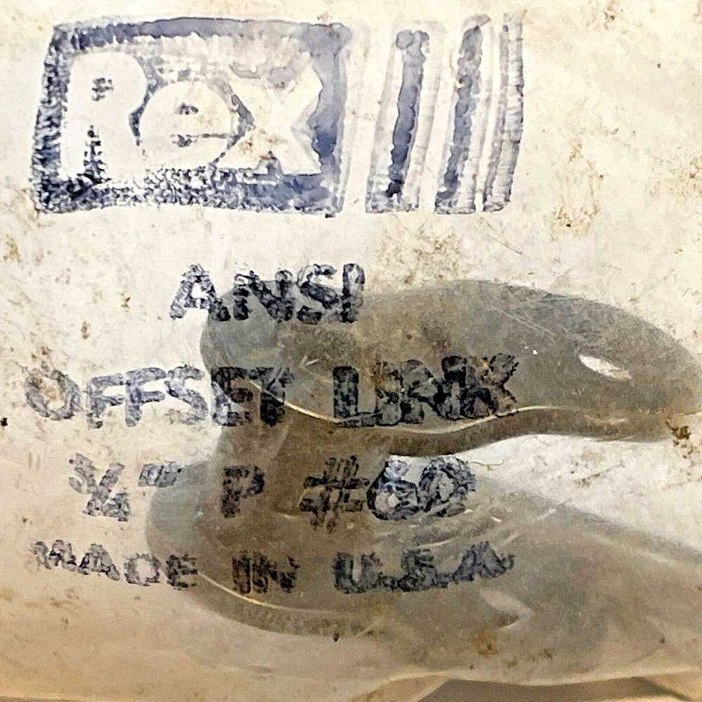 Rex ANSI Offset Link #60 3/4 Pitch Roller Chain Link (K13)