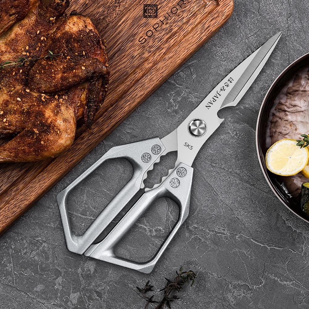 Plys Poultry Shears, Kitchen Scissors for Medium, Silver