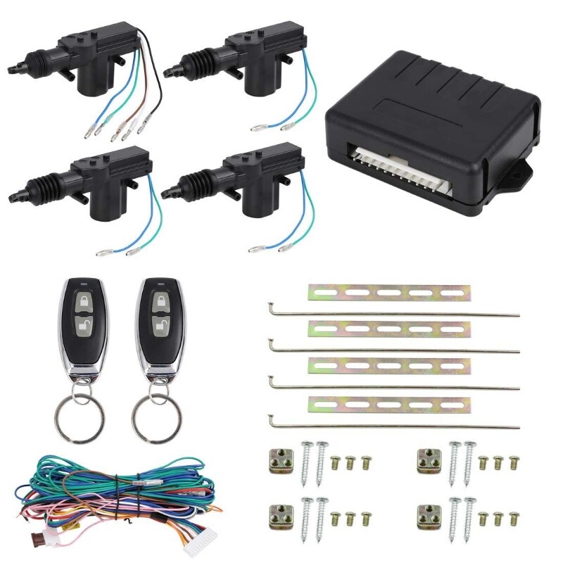 Car 4 Door Kit Keyless Power Lock Entry System Security Central Remote Universal