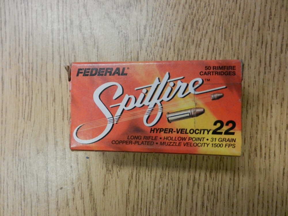 Federal Spitfire Hyper Velocity 22 Hollow Point Empty Box used