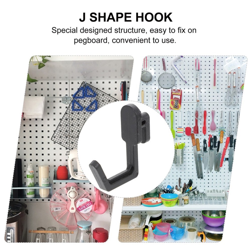 20pcs Peg Board Hook Plastic Display Hook Shelf Hanger Supplies