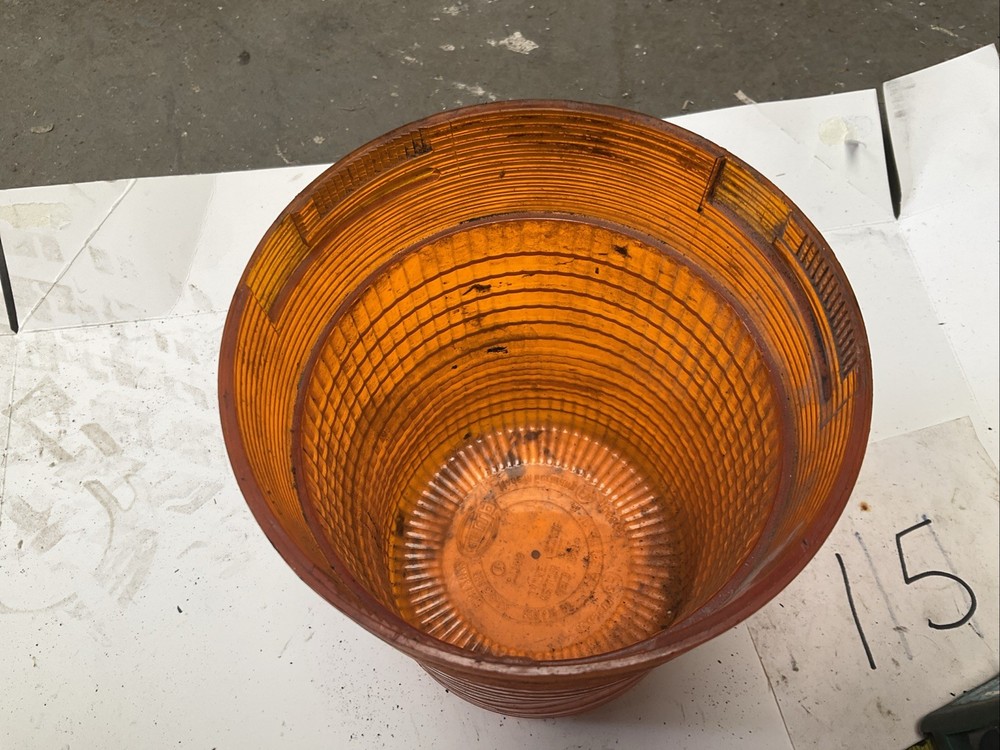 Hella 856416-02 Orange Beacon Light Lens