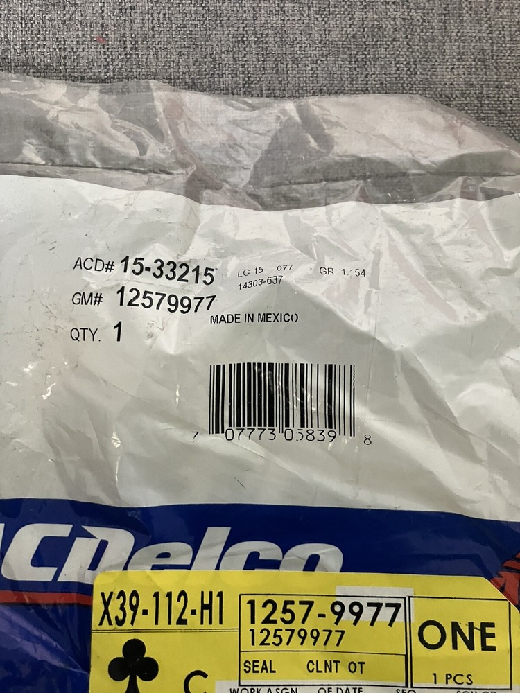 General Motors 12579977, Engine Coolant Outlet Gasket