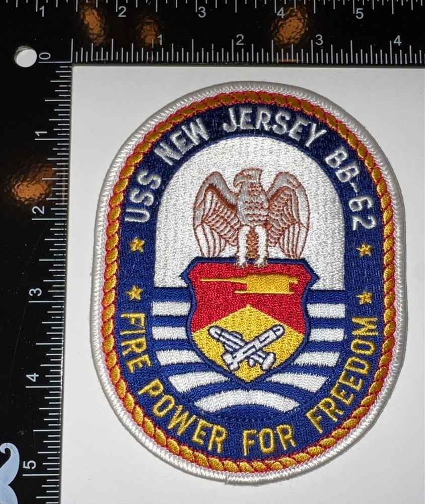 Cold War USN US Navy USS New Jersey BB-62 Patch