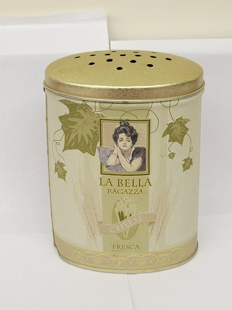 LA Bella Ragazza Cheese Shaker Tin