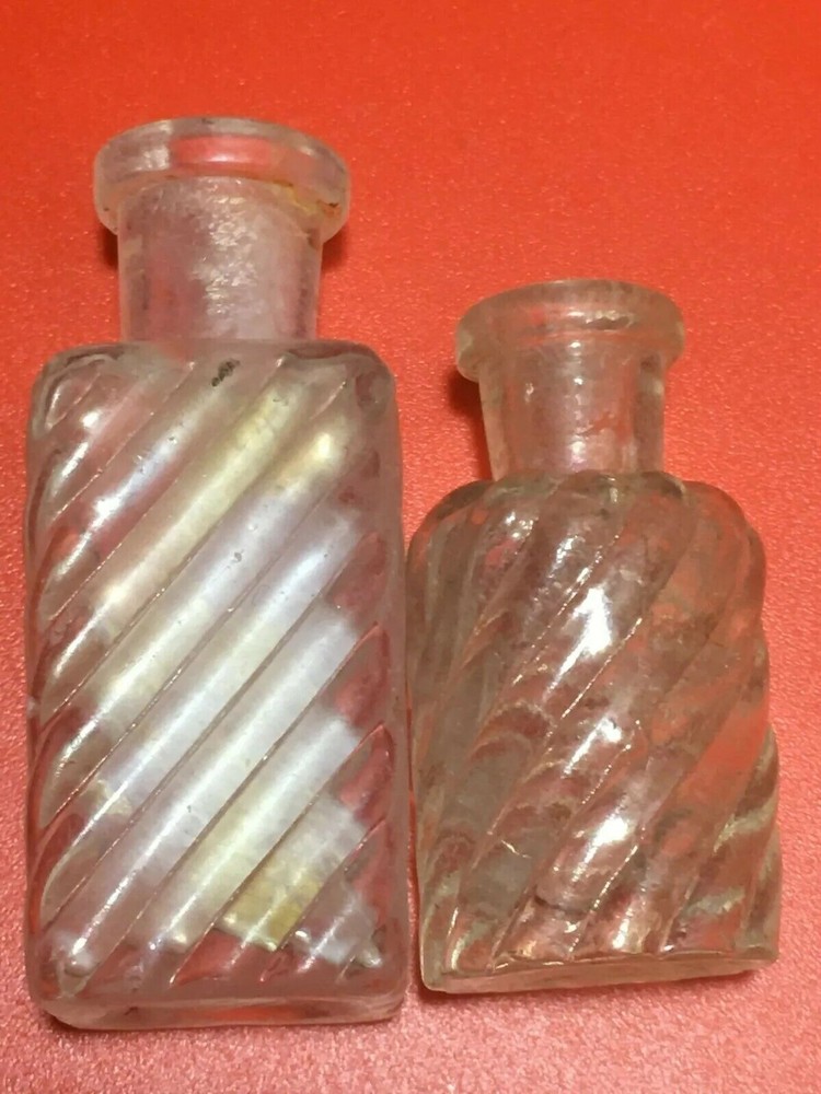 Pre-1900s Antiques Perfume Bottles Small Samples( 2 pieces )