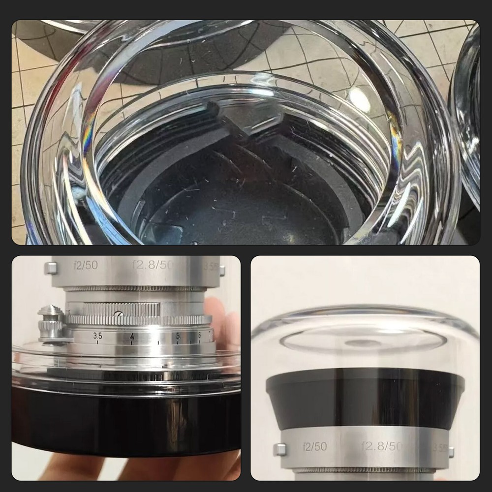 Plastic Hard Transparent Storage Displaying Case for Leica Lens 3 Sizes