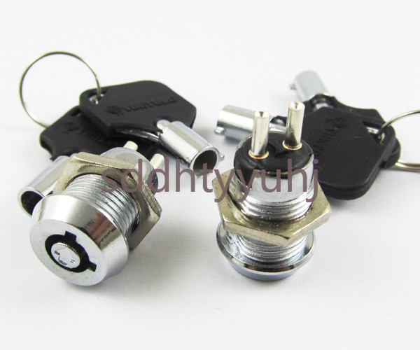 10pcs Key Ignition Switch ON/OFF Lock Switch Plastic handle 10.5x19mm 506#