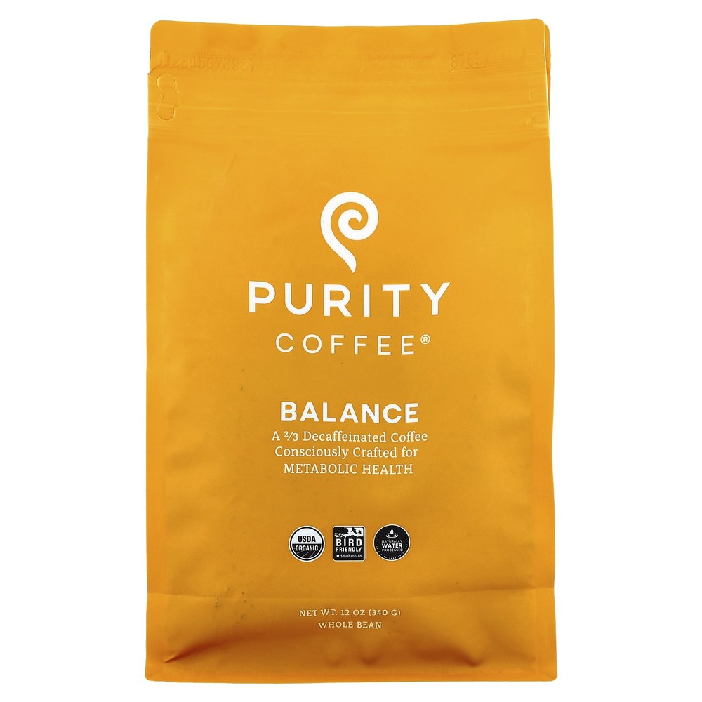 Balance, Whole Bean, 2/3 Decaffeinated, 12 oz (340 g)