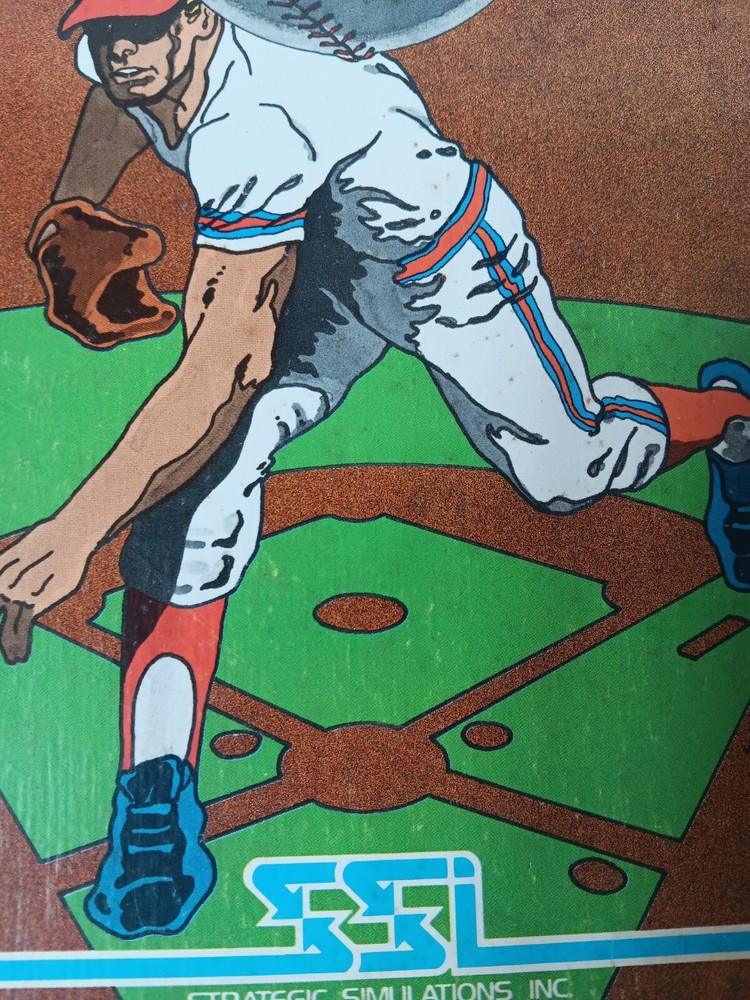 Computer Baseball Commodore 64 Mini Strategic Solutions Box Only - Damage, AS IS