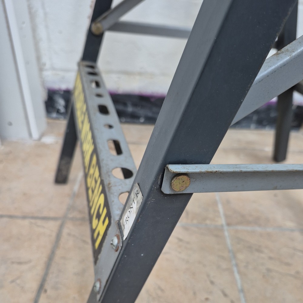 Portable Folding Workbench Adjustable Work Table 220 lbs Load Capacity