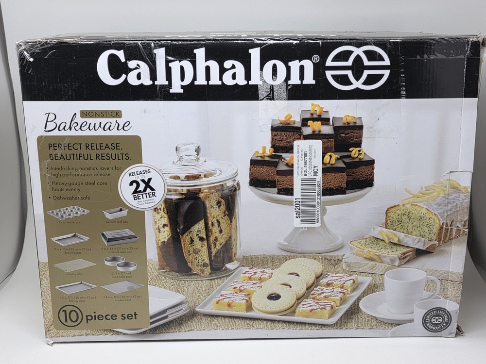 Calphalon 10-Piece Nonstick Bakeware Set, Includes Baking 10-pc, DISPLAY